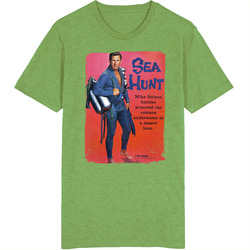 Sea Hunt 60s Tv Series Show Worn Look Vintage Unisex retro T Shirt