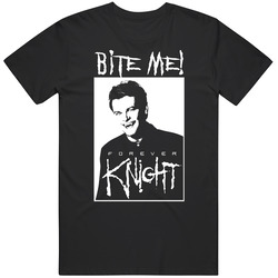 Forever Knight Bite Me 90s Vampire Drama Tv Show Worn Look retro T Shirt