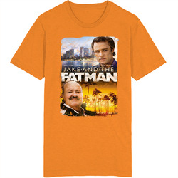 Jake And The Fatman 80s Tv Series Show Worn Look Vintage Unisex retro T Shirt
