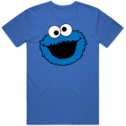 Cookie Monster Face Sesame Street Tv Show Character retro T Shirt