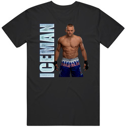 Chuck Liddell Ice Man Mixed Martial Artist Fight Fan retro T Shirt