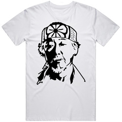 Mr. Miyagi Posterized Head Shot Karate Kid 90s Movies retro T Shirt