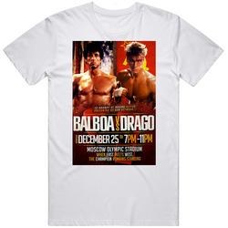 Balboa Vs Drago Poster Rocky 4 Boxing Combat Sports Movie retro T Shirt