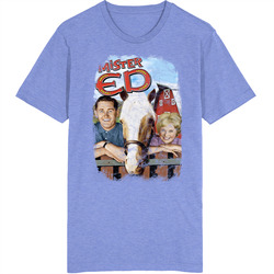 Mister Ed 60s Tv Series Show Worn Look Vintage Unisex Retro T Shirt