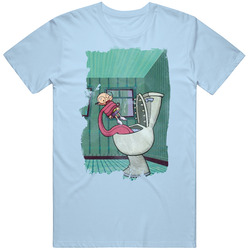 Nightmare Ned Toilet Cartoon Retro T Shirt