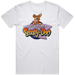 A Pup Named Scooby Doo 80s 90s Kids Tv Show Cartoon Worn Look Retro T Shirt