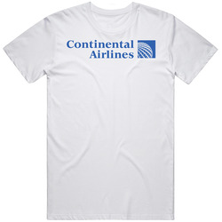 Continental Airlines Airline Logo Travel Pilot Retro T Shirt
