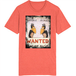 Heckle And Jeckle Wanted Vintage Wanted Poster Retro Cartoon Retro T Shirt