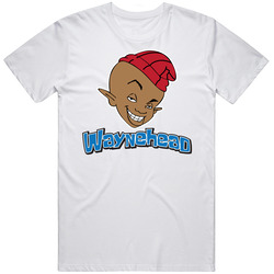 Waynehead Big Head 90s Black Kids Tv Show Cartoon Retro T Shirt