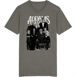 The Addams Family 60s Tv Series Show Worn Look Vintage Unisex Retro T Shirt