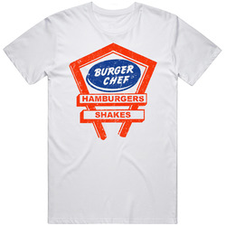 Burger Chef Restaurant Vintage Retro Logo Sign Retro T Shirt