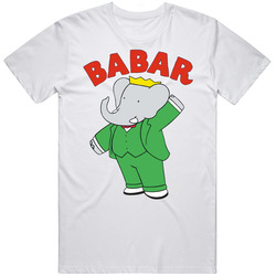 Babar 90s Kids Elephant Tv Show Cartoon Retro T Shirt Babar 90s Kids Elephant Tv Show Cartoon Retro T Shirt
