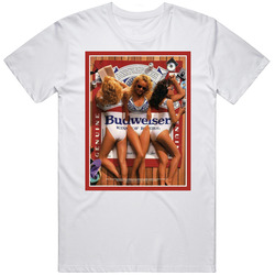 Budweiser Vintage 1988 Ad Campaign Sexy Girls Beer Lovers Retro T Shirt