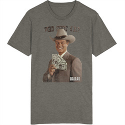 Who Shot Jr Dallas Vintage Retro T Shirt