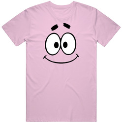 Patrick Star Smiling Face Halloween Spongebob Costume Retro T Shirt
