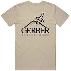 Gerber Blades Knives Outdoors Cooking Chef Hunting Fan Retro T Shirt