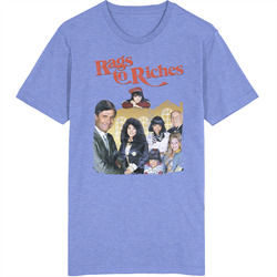 Rags To Riches 80s Tv Series Show Worn Look Vintage Unisex Retro T Shirt