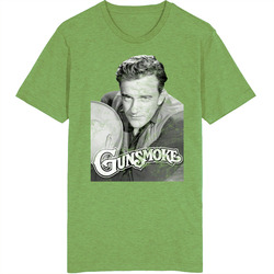 Gunsmoke 60s Tv Series Show Worn Look Vintage Unisex Retro T Shirt