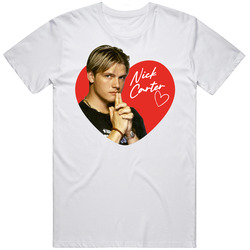 Nick Carter 90s Movie Tv Stars Heartthrob Fan Retro T Shirt