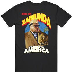 King Of Zamunda Jaffe Joffer Coming To America Black Comedy Movie Retro T Shirt