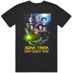 Star Trek Deep Space Nine 90s Science Fiction Sci Fi Tv Show Retro T Shirt