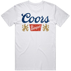Coors Banquet Retro Vintage Look Logo Beer Label Retro T Shirt