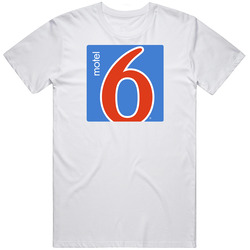 Motel 6 Gary Indiana Logo Sign Scary Haunted Motels Retro T Shirt
