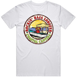 Rockin Baja Lobster San Diego Restaurant Retro T Shirt