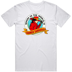 Where In The World Is Carmen Sandiego Tv Show Fan Retro T Shirt