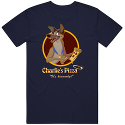 Charlies Pizza All Dogs Go To Heaven Cartoon Show Fan Retro T Shirt