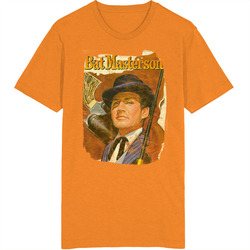 Bat Masterson 60s Tv Series Show Worn Look Vintage Unisex Retro T Shirt