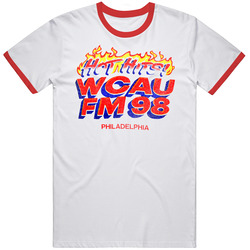 Hot Hits Wcau Fm 98 Philadelphia Retro Look Retro T Shirt