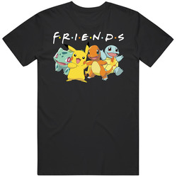 Pokemon Friends Pikachu Charmander Squirtle Bulbasaur Kids Tv Show Cartoon Retro T Shirt Pokemon Friends Pikachu Charmander Squirtle Bulbasaur Kids Tv Show Cartoon Retro T Shirt