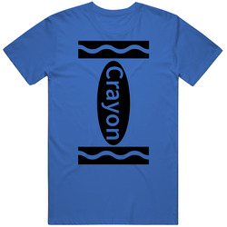 Blue Crayon Funny Halloween Costume Retro T Shirt