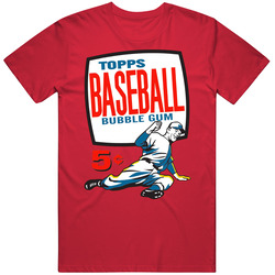 Topps Baseball Card Bubble Gum Retro T Shirt