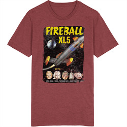 Fireball Xl5 60s Tv Series Show Worn Look Vintage Unisex Retro T Shirt Fireball Xl5 60s Tv Series Show Worn Look Vintage Unisex Retro T Shirt
