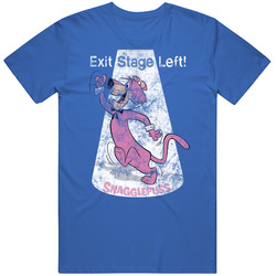 Snagglepuss Exit Stage Left Funny 60s Tv Cartoon Worn Look Retro T Shirt Snagglepuss Exit Stage Left Funny 60s Tv Cartoon Worn Look Retro T Shirt