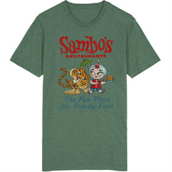 Sambos Restaurants Tiger Vintage Food Retro T Shirt
