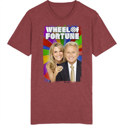 Wheel Of Fortune 80s Tv Series Show Worn Look Vintage Unisex Retro T Shirt Wheel Of Fortune 80s Tv Series Show Worn Look Vintage Unisex Retro T Shirt