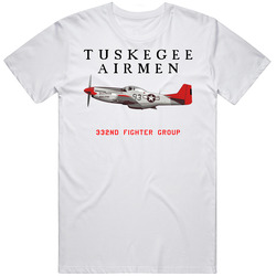 Red Tails Tuskegee Airmen 332nd Fighter Group Logo World War Movie Retro T Shirt
