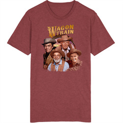 Wagon Train Retro 50s Tv Show Poster Vintage Unisex Retro T Shirt Wagon Train Retro 50s Tv Show Poster Vintage Unisex Retro T Shirt