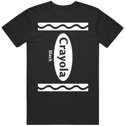 Crayola Black Color Crayon Funny Halloween Group Costume Retro T Shirt