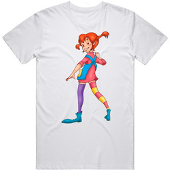 Pippi Longstocking Cartoon Tv Retro T Shirt