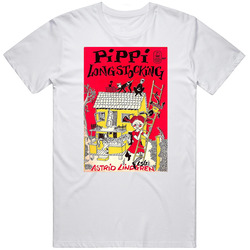 Pippi Longstocking Classic Children's Storybook Cover retro T Shirt