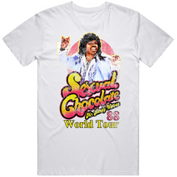 Mr. Randy Watson Sexual Chocolate World Tour 88 Coming To America Black Comedy Movie Worn Look retro T Shirt