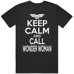 Keep Calm And Call Wonder Woman Favorite Superhero retro T Shirt