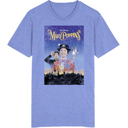 Mary Poppins 60s Kids Movies Worn Look Vintage Unisex retro T Shirt