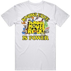 Knowledge Is Power Schoolhouse Rock Kids 70s 80s Tv Show retro T Shirt