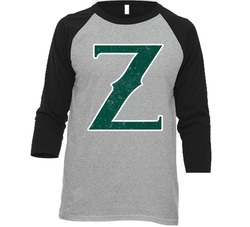 Denver Zephyrs Retro Vintage Baseball Raglan retro Raglan 3/4 Sleeve Shirt
