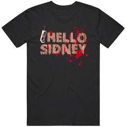 Hello Sidney Bloody Scream Halloween Movie retro T Shirt